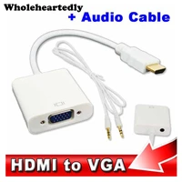 male to female hdmi compatible to vga adapter converter cable for xbox 360 for ps3 dvd pc laptop tablet full hd 1080p hdtv