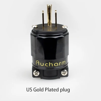 bundle 7 Позолоченный родиевый США штекер питания GB IEC аудио разъем HiFi Ac шнур питания Вилки для силового кабеля - Цвет: bundle 7