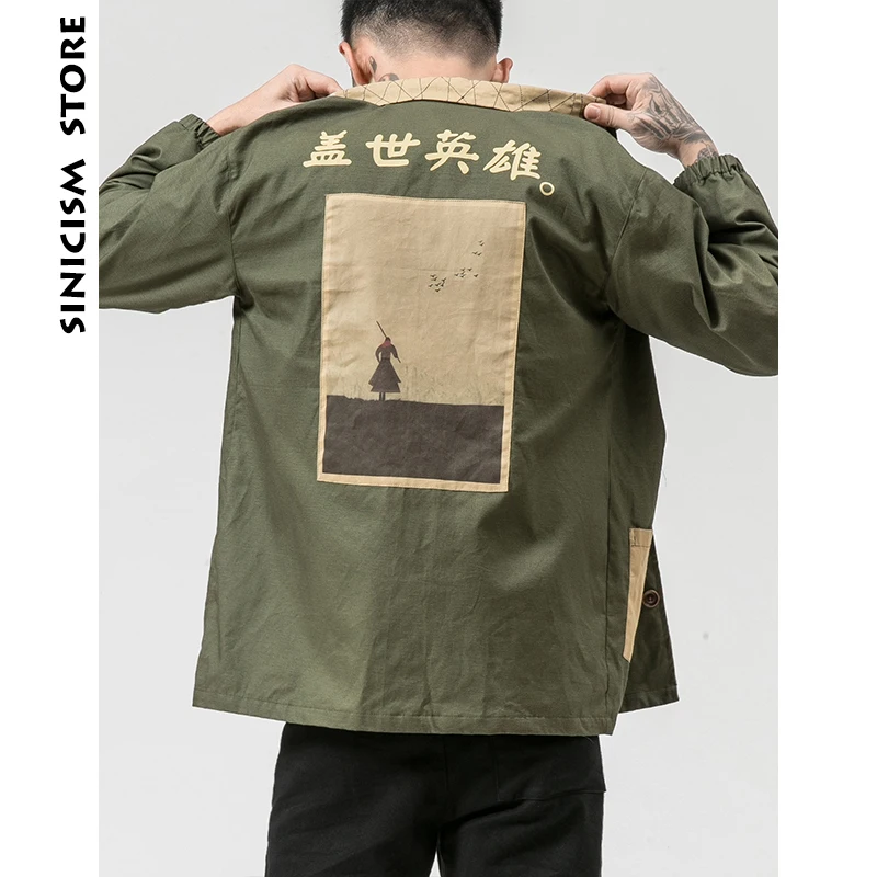 Мужская ветровка Sinicism Store черная с забавным принтом и карманом осенняя уличная