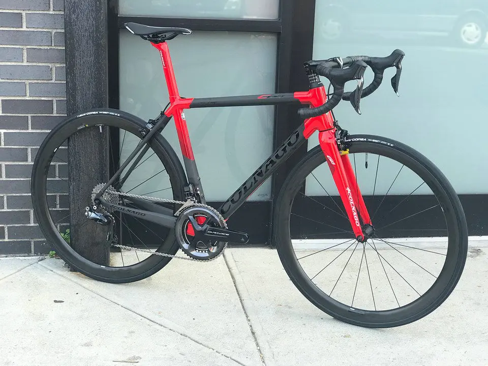 Красный Colnago C64 карбоновый Дорожный полный велосипед с Groupset для продажи углеродный 50 мм Колесная