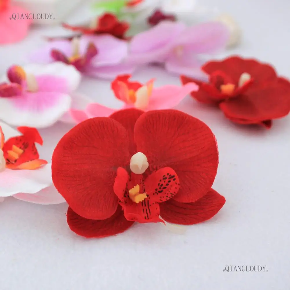 5/30/100 шт. искусственные орхидеи|orchid phalaenopsis|silk flower headsflower head |