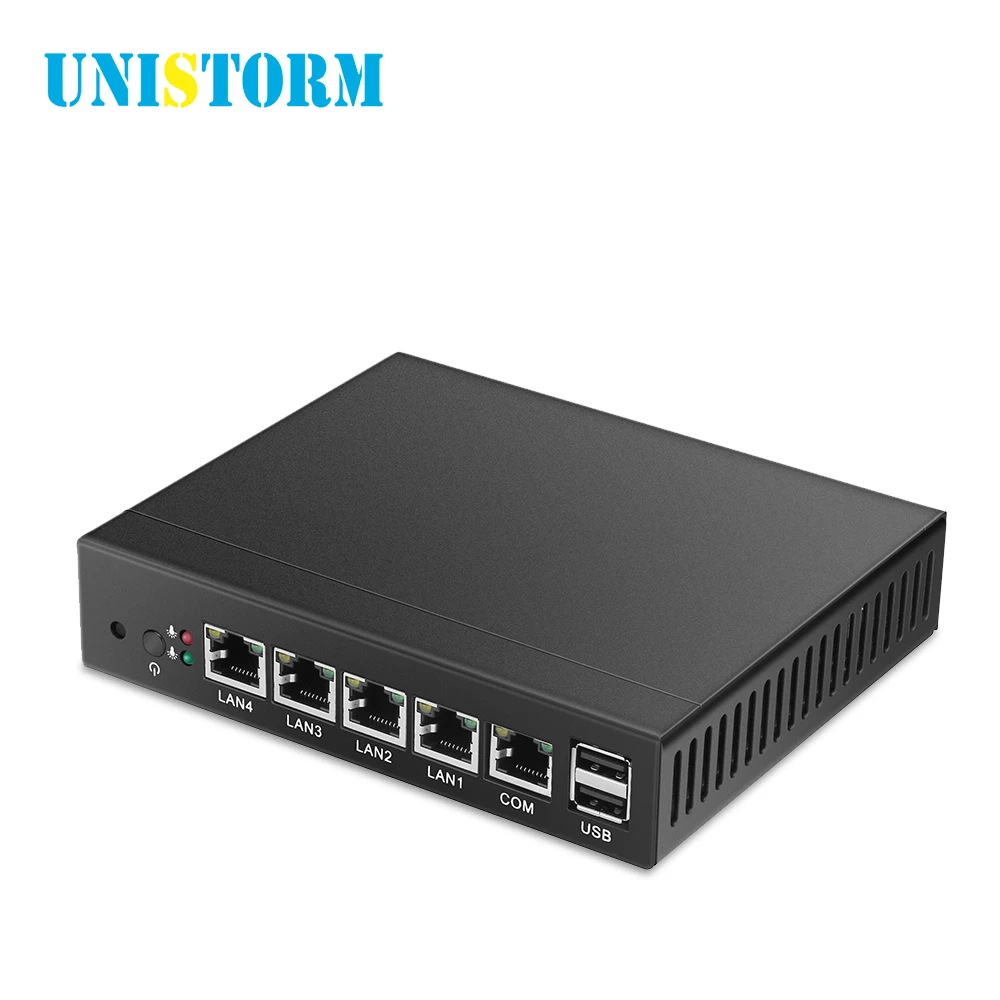 4 Lan RJ-45 порты fanlessMini ПК Intel Celeron двухъядерный J1800 4* Ethernet HD графика Windows 10 Pfsense брандмауэр маршрутизатор