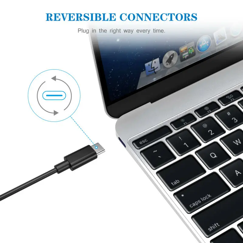 CHOETECH 10 шт. usb type-C кабель для быстрой зарядки данных type-C кабель 1 м для samsung S8 для Xiaomi Mi5 для Nexus 5X USB-C телефонный кабель