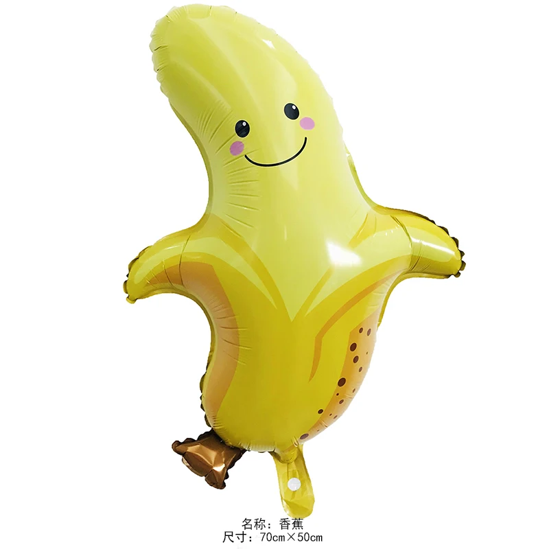 mini balloon7 10 шт. 7 дюймов ананас, банан, клубника, арбуз, бумажная тарелка, детский Декор на день рождения, Гавайские принадлежности для тематической вечеринки - Цвет: mini balloon7