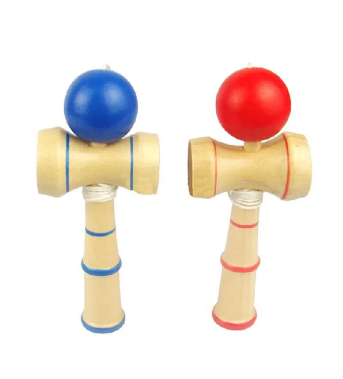 

Kids Kendama Coordinate Ball Japanese Traditional Wood Game Skill Educational Wooden Block Toy