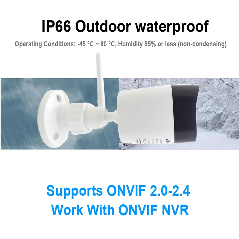 Водонепроницаемая домашняя камера видеонаблюдения Wi Fi 1080P 960P 720P HD IP ONVIF P2P|Камеры