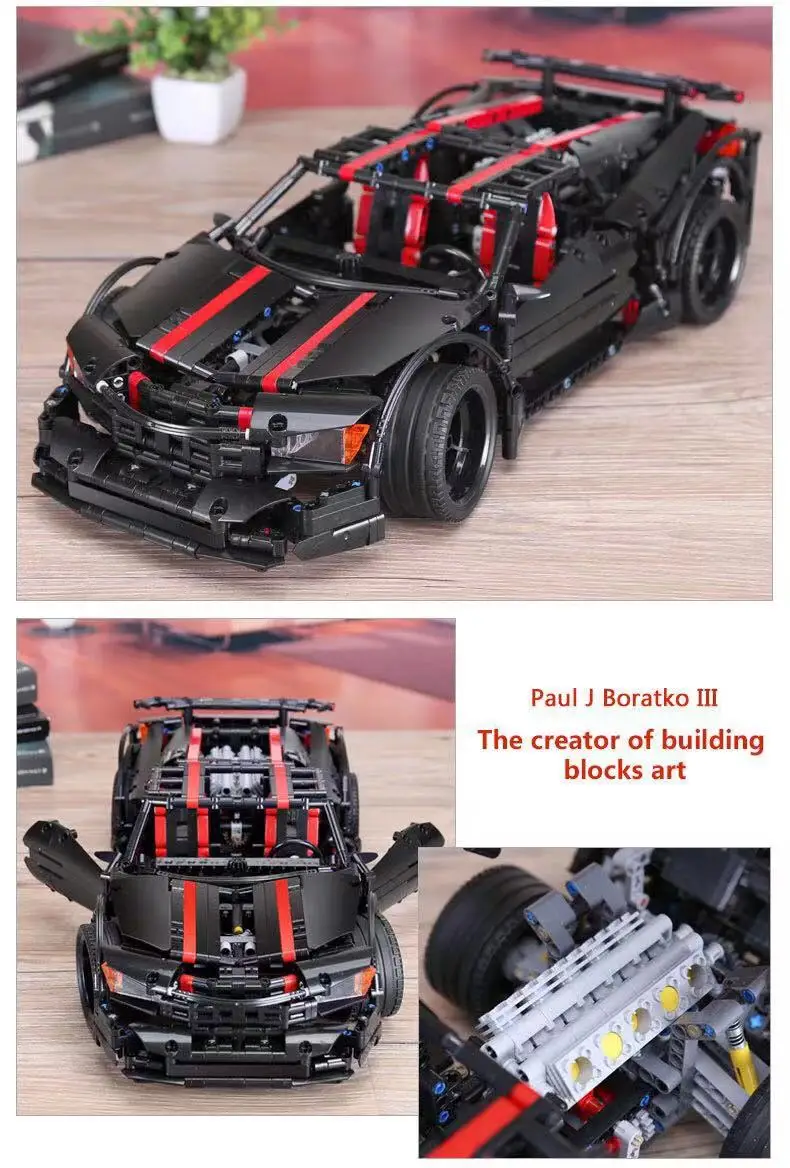 XingBao 07003 создатели MOC TECHNIC Car Series Assassin X19 строительные блоки игрушки подарки модель игрушки 1814 шт