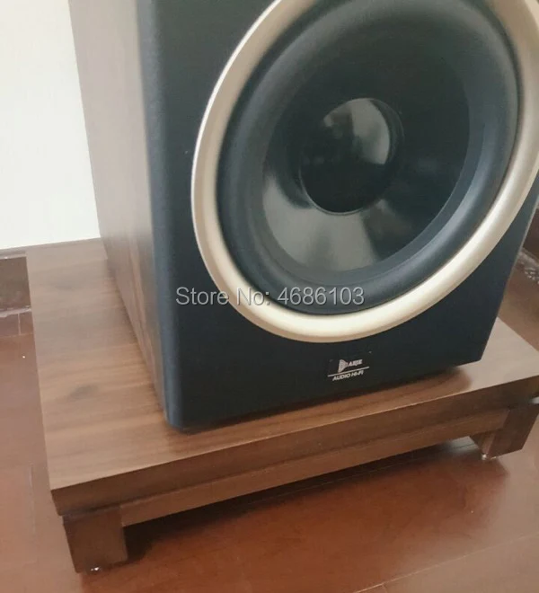 Высококлассная белая восковая деревянная Hi-Fi стойка медиа-компонент полка аудио шкаф Одиночная аудио полка стойка домашняя стойка ТВ шкаф