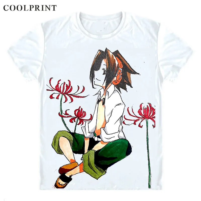 Style 19 Asakura Yoh Asakura Yo футболка Shaman King Hiroyuki Takei Shaman Kingu Повседневная футболка премиум-класса футболки с короткими рукавами и принтом - Цвет: Style 19