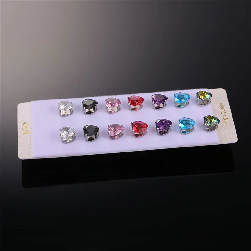 Женские серьги-заглушки Collare серьги из нержавеющей стали золотого цвета 7 пар