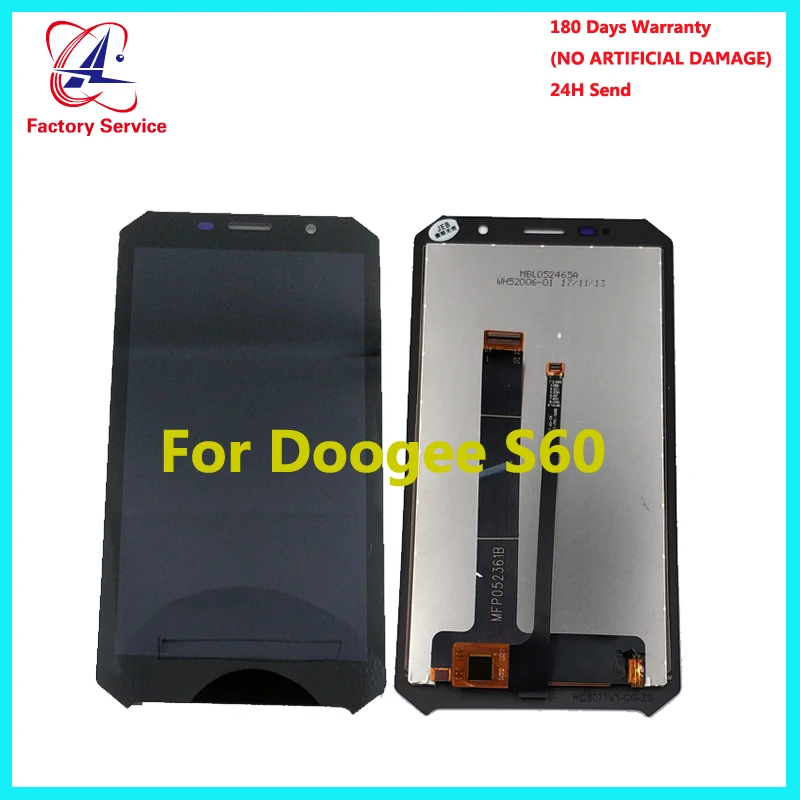 Doogee S60 ЖК дисплей + сенсорный экран 100% оригинальный протестированный дигитайзер