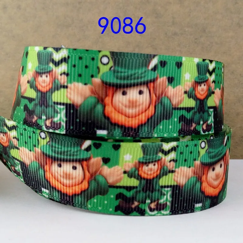 Бесплатная доставка 50 ярдов на размер лента Saint Патрика печатная корсажная 9085 |