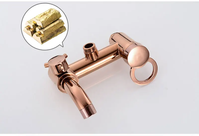 Смеситель для душа Senducs из латуни цвета розового золота|Душевая система| |