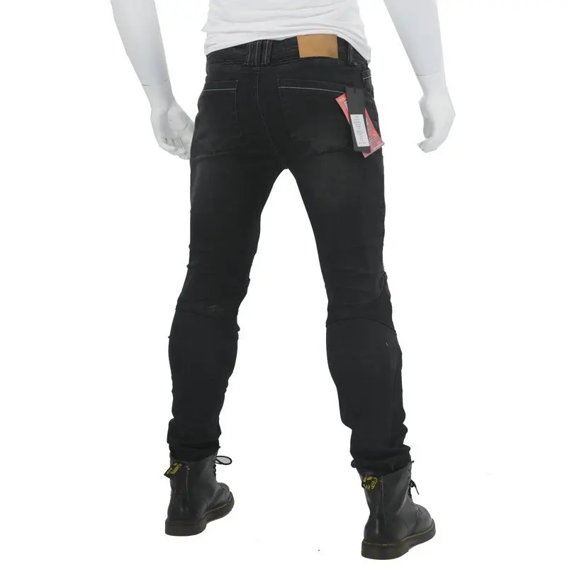 Loong biker JUKE 114-5 джинсы черные летние дышащие мужские из сетчатого материала