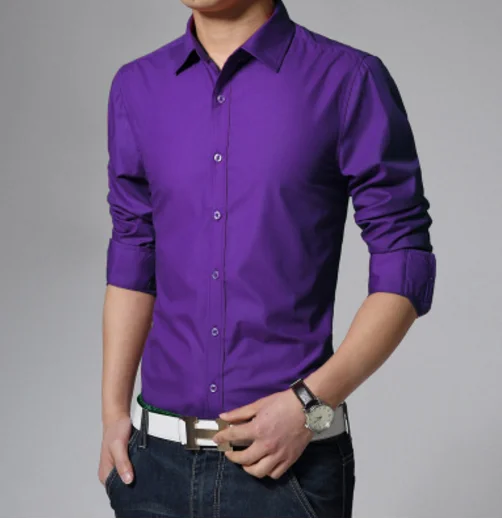 2018 Новая модная брендовая мужская рубашка Camisa Masculina с длинным рукавом
