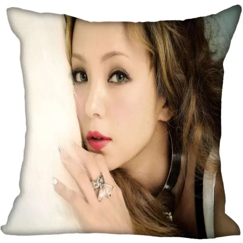 Индивидуальная квадратная наволочка Namie Amuro с рисунком, Мягкая Наволочка на молнии, 1 шт. Наволочка на заказ, больше размеров, a1949 - Цвет: 15
