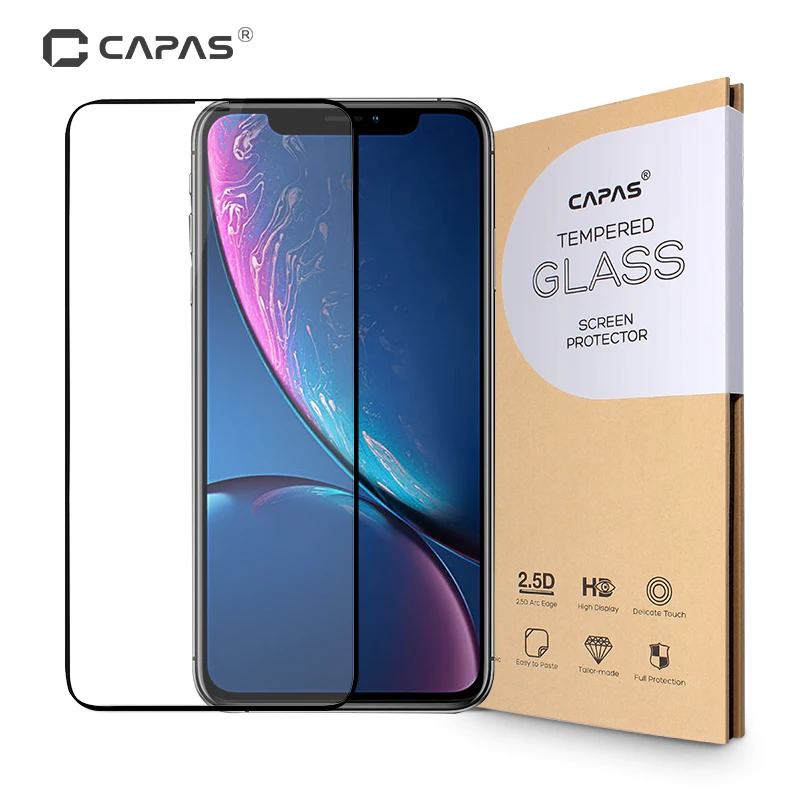 Для iPhone XR защитная пленка из закаленного стекла оригинальные capas полное покрытие