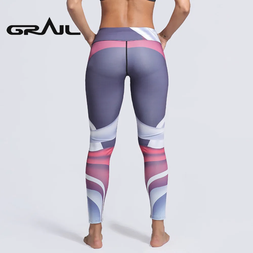 Штаны для йоги Женская Спортивная одежда Стиль Печатные юбки Фитнес Йога