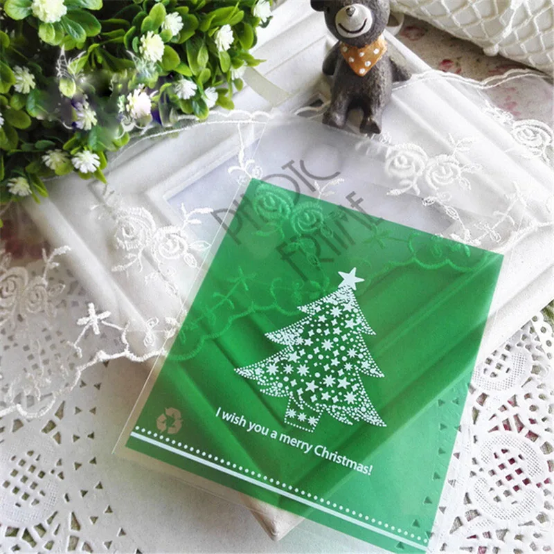 10 шт./Лот пластиковые рождественские подарочные пакеты|decorative decorative|decor packdecoration