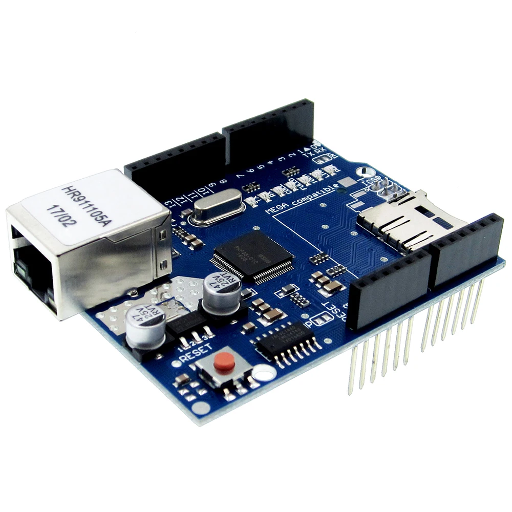 

10 шт. UNO Shield Ethernet Shield W5100 R3 UNO Mega 2560 1280 328 UNR R3 только плата разработки W5100