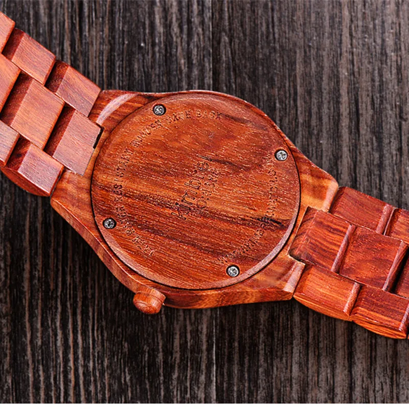 Часы наручные женские с деревянным ремешком модные брендовые кварцевые