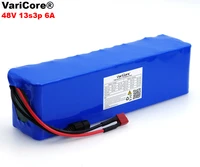 varicore 48v 6ah 500watt 13s3p high power 18650 battery electric vehicle electric motorcycle diy battery 54 6v bms protection