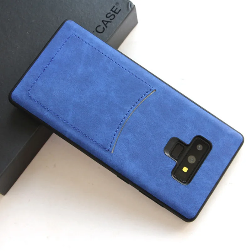 Ретро Чехол из искусственной кожи для Samsung Note 9 чехол с несколькими держателями