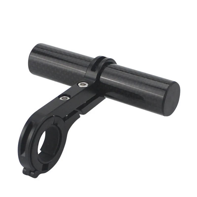 Style 1 Black Углеродное волокно руль велосипеда, крепление для велосипеда светильник вспышки светильник держатель рукоятка велосипедный держатель кронштейн - Цвет: Style 1 Black