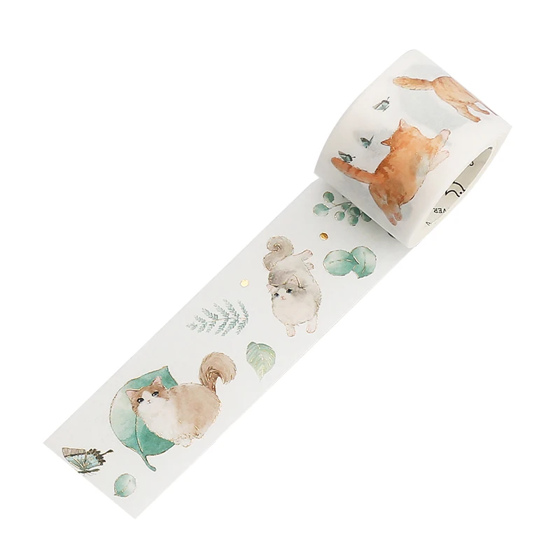 Животные и цветы васи ленты ручной работы симпатичная Маскировка Лента журнал