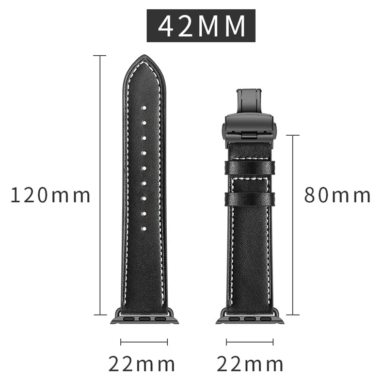 Кожаный ремешок для Apple watch band 5 4 44 мм 40 мм iwatch band 3 2 1 42 мм 38 мм браслет correa Сменный ремень для часов 5 4 3 2