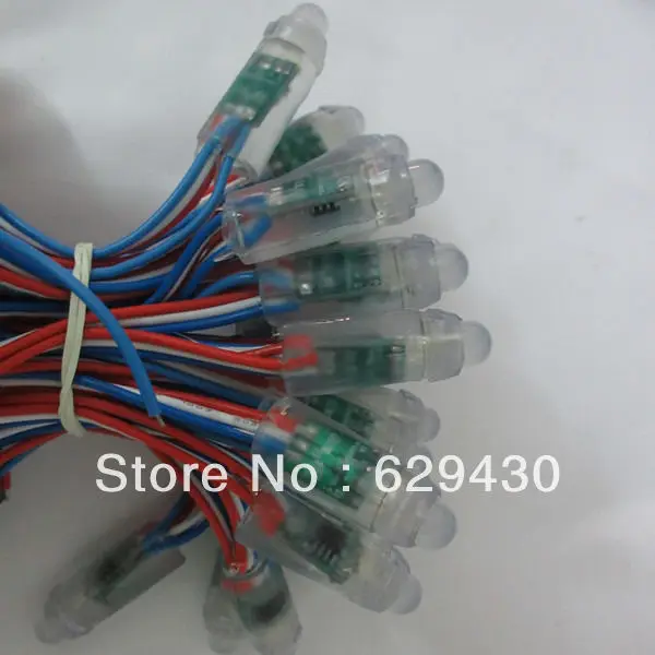 Новый бренд прямая красочным 12 мм пикселей Рождественские огни RGB led пиксель свет