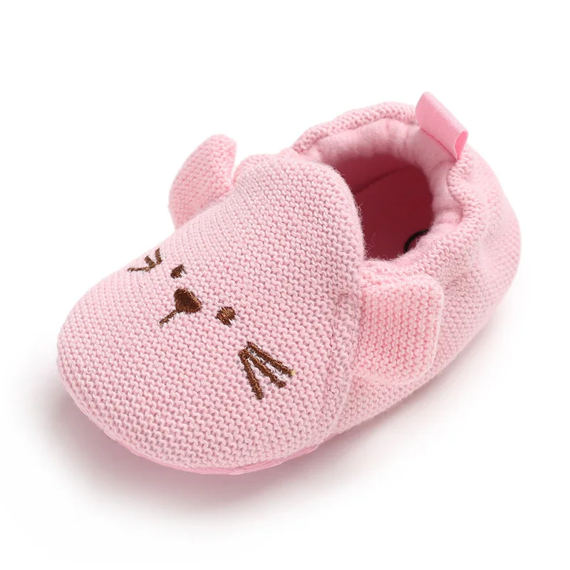 Brand New Toddler Newborn Baby Crawling Shoes Boy Girl Lamb Slippers Prewalker Trainers Fur Winter Animal Ears First Walker
