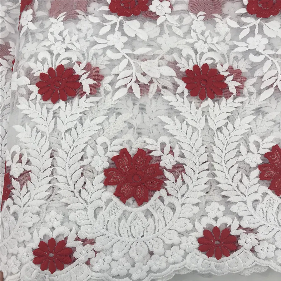 Nigerian Lace Fabric High Quality Wedding White African French 5 Yards | Дом и сад