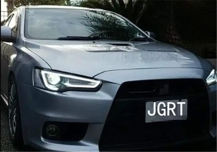 2 шт. светодиодный фары для Mitsubishi Lancer-ex 09-16 Автомобильный светодиодный фонарь двойной ксеноновый Объектив Автомобильные аксессуары дневные ходовые огни