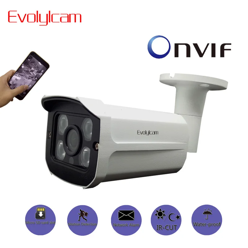 Камера видеонаблюдения Evolylcam сетевая IP камера с разъемом для карты Micro SD/TF 720