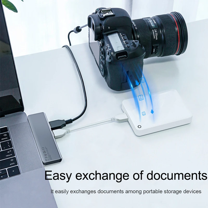 Baseus usb-хаб USB C к USB 3,0 SD/TF кард-ридер USB Aapter PD зарядка type C концентратор разветвитель для Macbook pro huawei Xiaomi концентратор