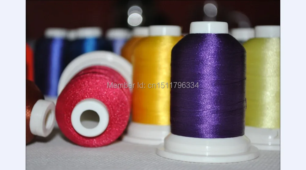 Новинка Simthread 120D/2 63 brother colors 500m/конусная полиэфирная Вышивальная нить & 75D/2 1000 м