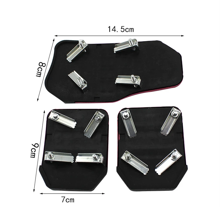 3 Pieces Set Universal Aluminum Alloy Automatic Car Foot Pedal Brake Throttle Kit Anti-slip | Автомобили и мотоциклы