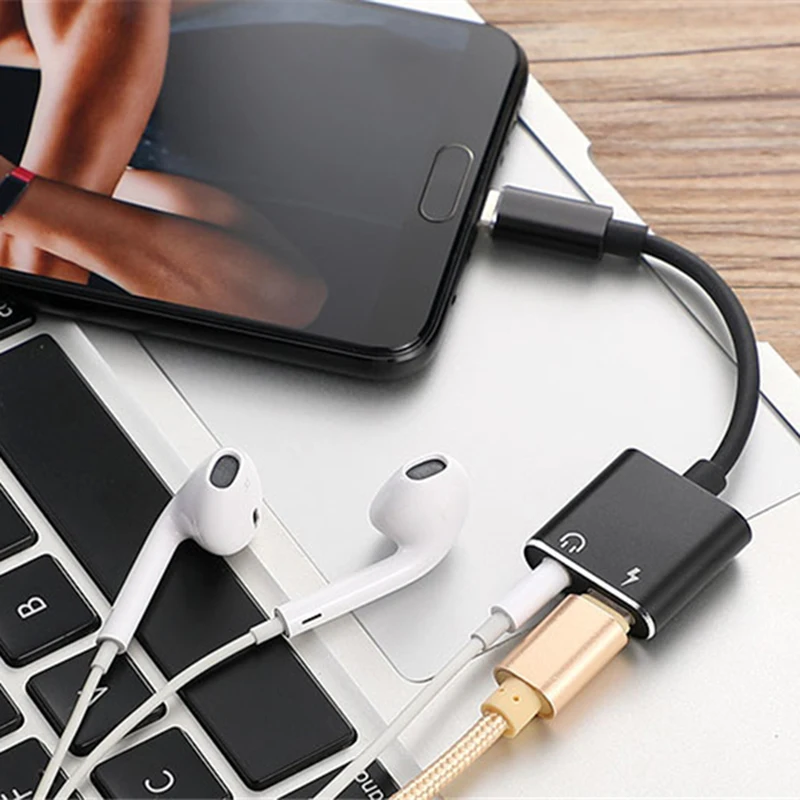 USB Type C аудио адаптер Type-C на 3 5 мм разъем для наушников конвертер кабель Samsung S8 Huawei