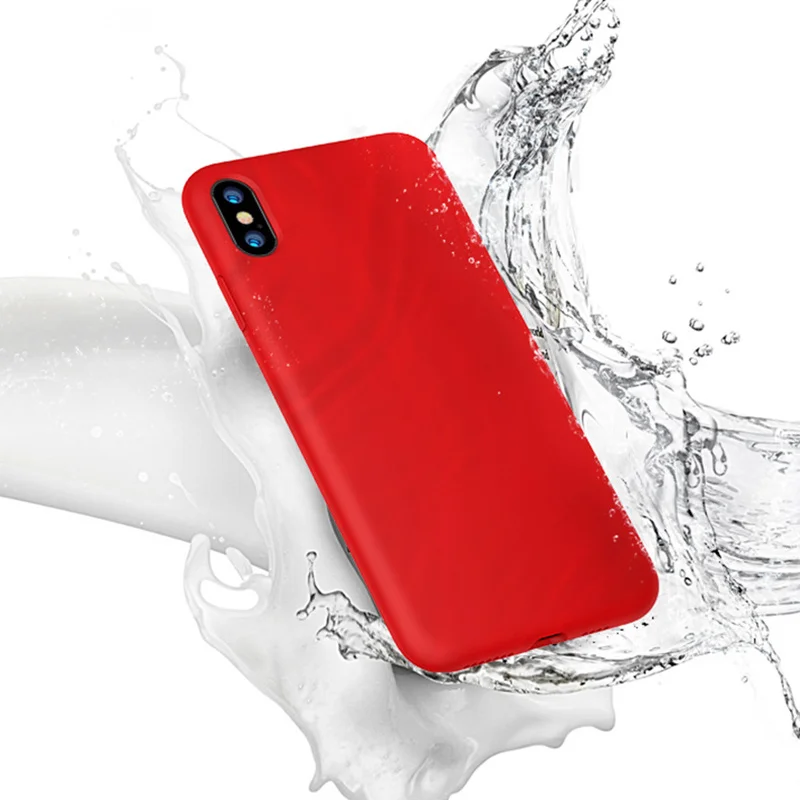 Новый оригинальный мягкий жидкий силиконовый чехол для IPhone 6 s S 7 8 Plus X 10 XR 6Plus 6SPlus