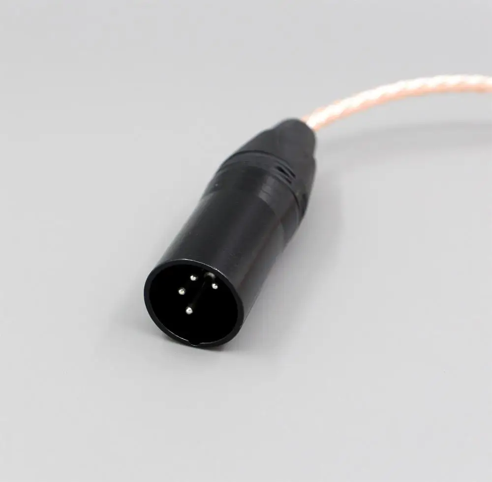 XLR 3,5 мм 2,5 мм 4,4 мм сбалансированный 16 Core OCC Серебристые наушники кабель для HiFiMan HE400 HE5 HE6 HE300 HE560 HE4 HE500 HE6 LN006403 - Color: XLR