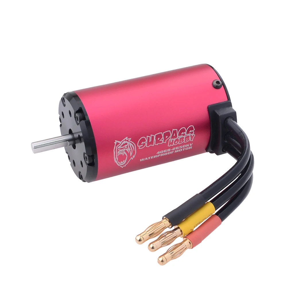 SURPASS HOBBY 4068 бесщеточный мотор 2050KV 2650KV Водонепроницаемый Бессенсорное для 2S 3S 4S 1:8
