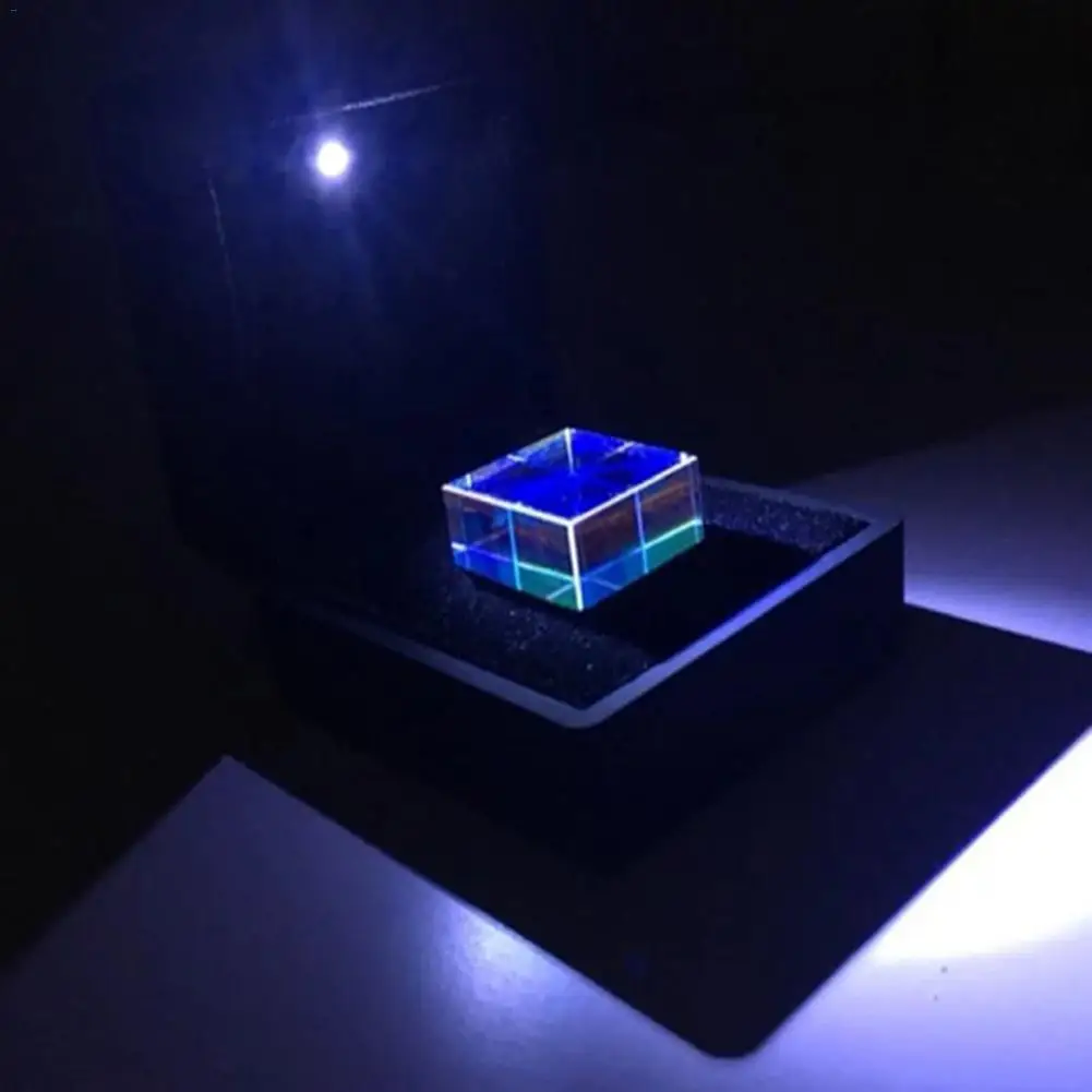 Цвет-сбор Призма 6 односторонний Светильник X Cube с светильник коробка Цветовая Призма квадратная Призма оптический Стекло линзы оптическая RGB Стекло Призма