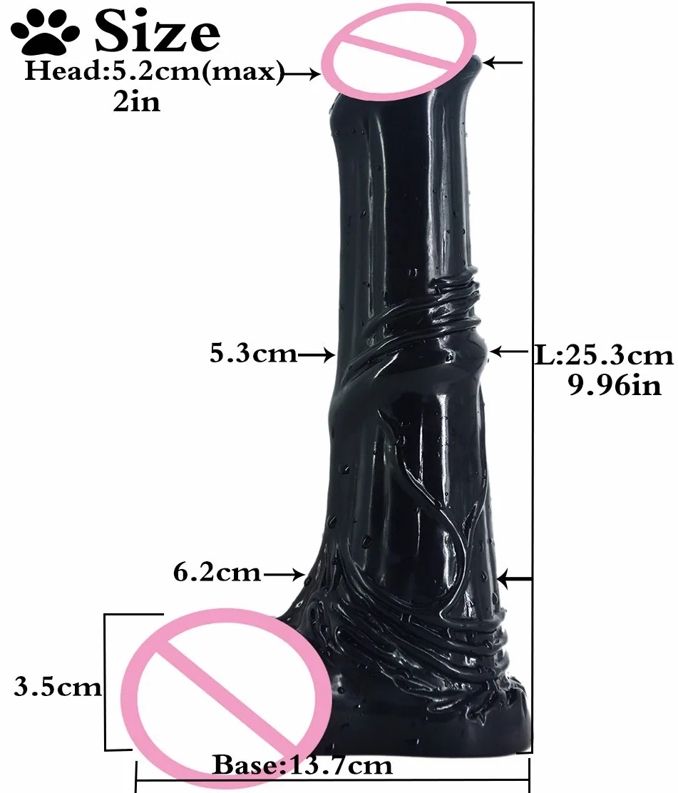 Большой животный фаллоимитатор Пони лошадь искусственный пенис реалистичный