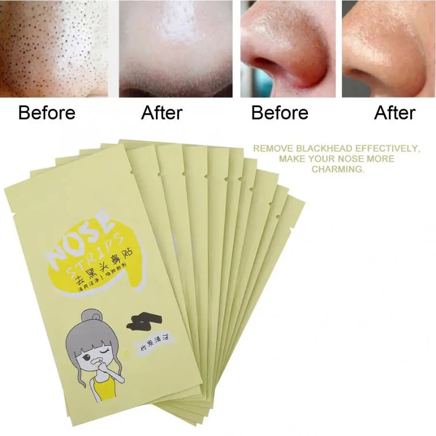 Маска для лица в носу наклейка на поры носа Очищающие полоски удаление черных