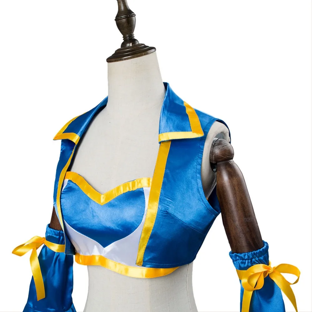 Fairy Tail Косплей Lucy Heartfilia Косплей Костюм для взрослых платье униформа одежда костюмы для Хэллоуина индивидуальный заказ