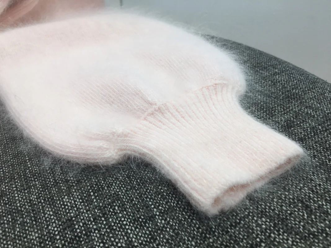 2018 Top Cashmere Fur Computer Knitted Full New Women's Sweater Ostrich Feather Water Mink Pullover Woman Winter Clothes Women | Женская