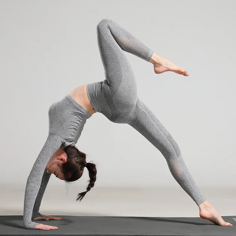 2 шт./компл. женский набор для йоги тренажерного зала женщин топ рубашки с