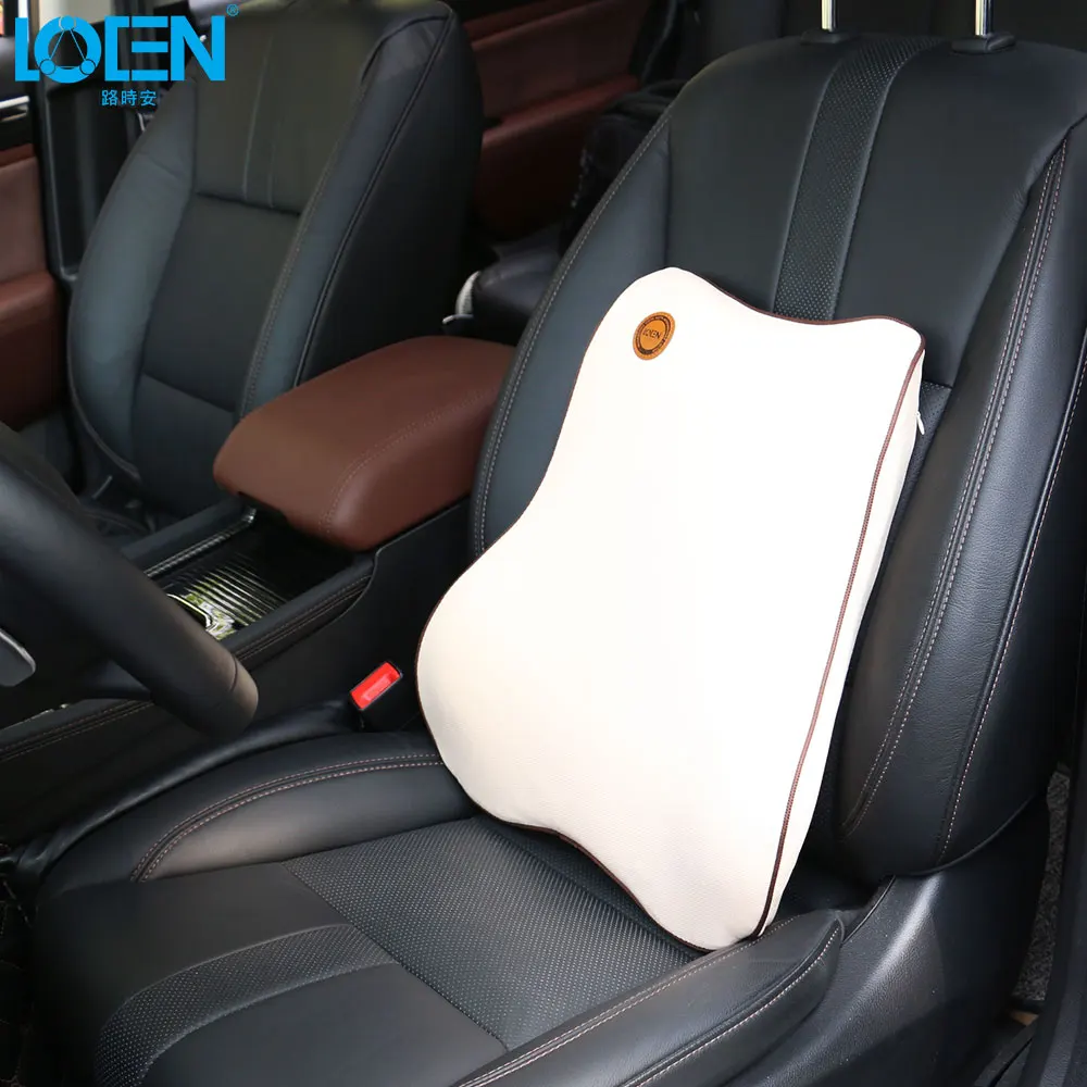 

High Quality Universal Car Back Support Space Memory Fabrics Car Seat Support Cushion Lumbar Waist Back Support Lumbar Pillows