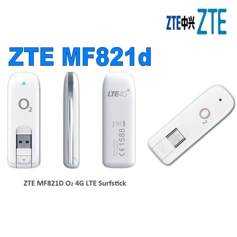 Лот из 10 шт. мобильный широкополосный разблокированный ZTE MF821d 100 Мбит/с LTE 4G 3G 2G USB